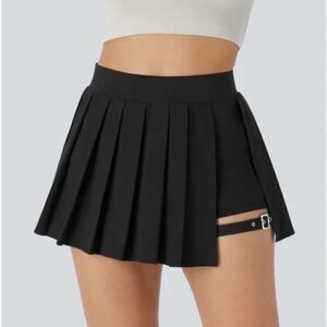 Halara Breezeful High Waisted Pleated Pocket Adjustable Buckle Skirt S NWT